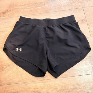 Under Armour Athletic Running Shorts Lightweight Black‎ Gym Workout Small S